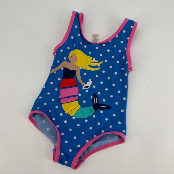 Mini Boden Mermaid One Piece Swimsuit Size 5 6 - Picture 1 of 4